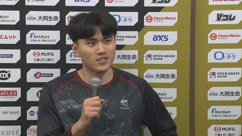 【ヴォレアス】「ファンのサーブコールのおかげ」OP張が3本のサービスエースを含むチーム最多得点の活躍で昨シーズン越えの9勝目｜FNNプライムオンライン