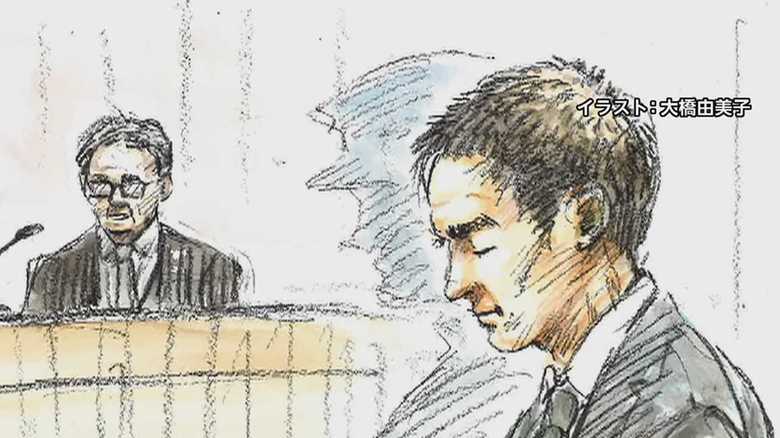 10月15日 判決公判の法廷内の雄大被告の表情