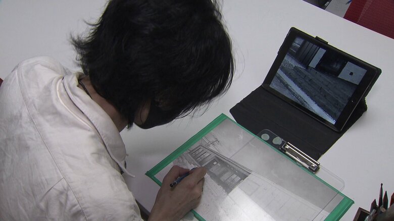 週に2～3日、深夜から朝方にかけて制作に没頭するという森元さん