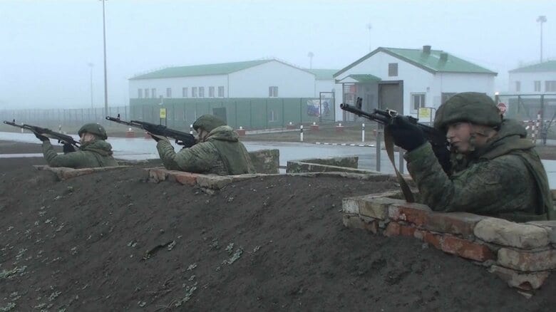 ロシア南部・ロストフ州での軍事訓練（ロシア国防省12日23日公開）