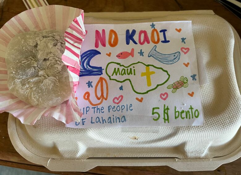 小学生が被災者支援のために作ったお弁当