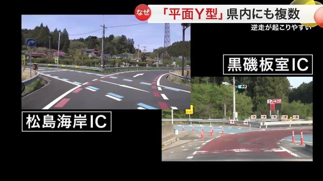 （左）松島海岸IC　（右）黒磯板室IC