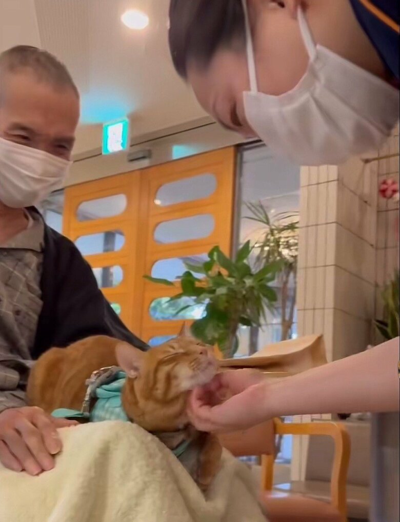 利用者さんとの触れあい