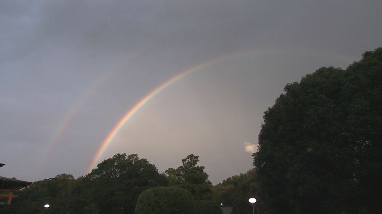 宇佐市の空にかかった虹