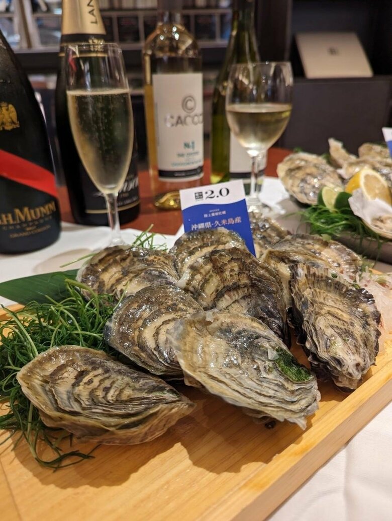 完全陸上養殖した“あたらないカキ”（提供：株式会社ゼネラル・オイスター）