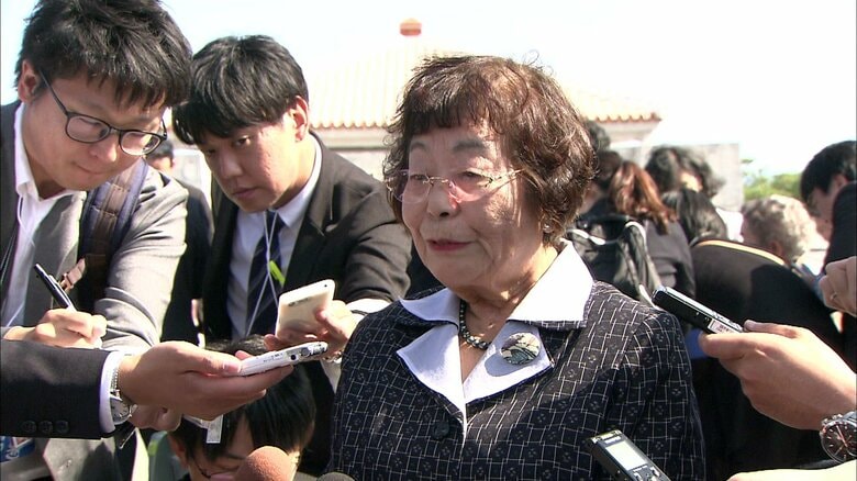 沖縄県遺族連合会　照屋苗子前会長