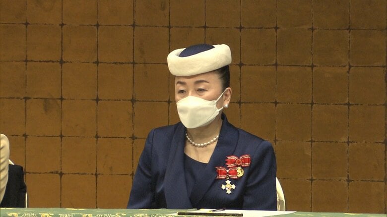 式典に出席された寛仁親王妃信子さま