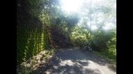 愛南の道路で土砂崩れ　全面通行止めに　中心部と一本松エリア結ぶコミュニティーバス当面う回運行【愛媛】
