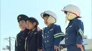 「スマホ見ないでね」ちびっこおまわりさんと白バイ隊員が交通安全呼びかけ(島根・浜田市)