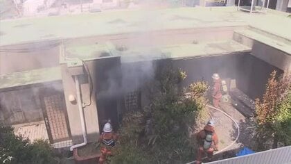 【速報】浦添市港川で住宅火災　焼け跡から2人の遺体見つかる