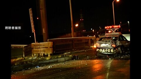 路面凍結でスリップ事故相次ぐ…東京で48年ぶりに正月三が日の積雪、千葉では駆けつけたパトカーも巻き込まれる