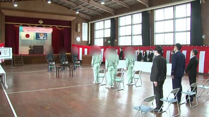 2023年3月3日に行われた卒業式の様子