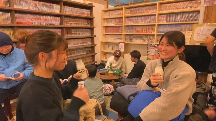 広く改装した休憩スペース