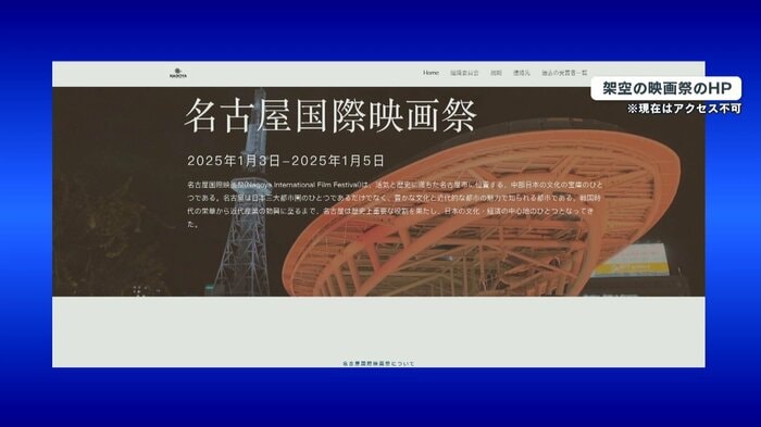 架空の映画祭のHP ※現在はアクセス不可