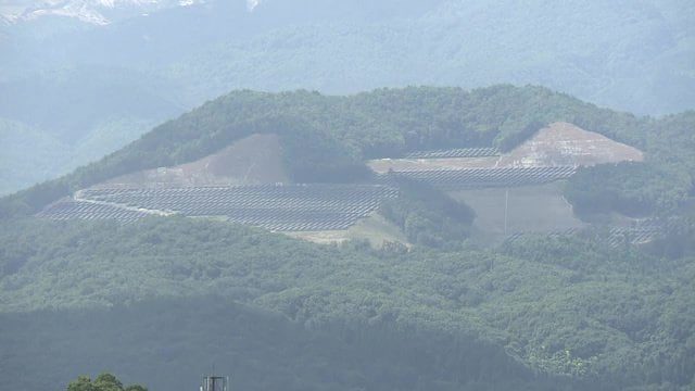 福島県福島市 先達山太陽光発電所
