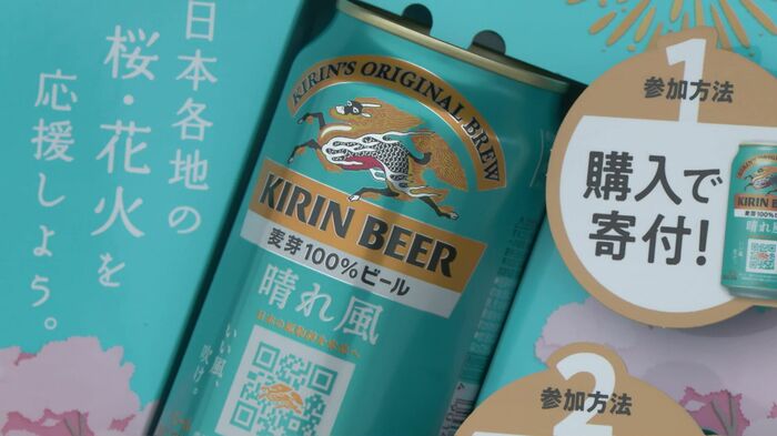 大手ビールメーカーが売り上げの一部が大会に寄付