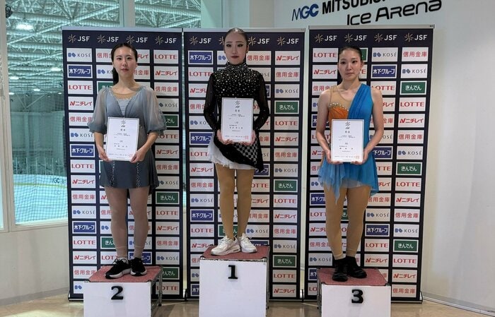 シニア女子表彰台（東北・北海道選手権）