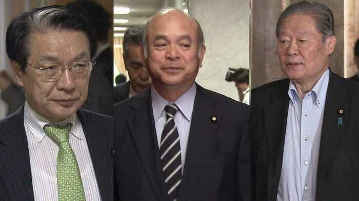 一次公認となった山田俊男氏、柘植芳文氏、佐藤信秋氏