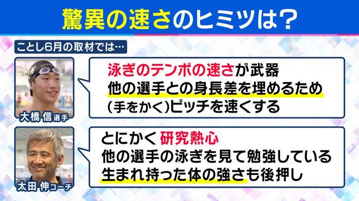 特徴はストロークの「テンポの速さ」