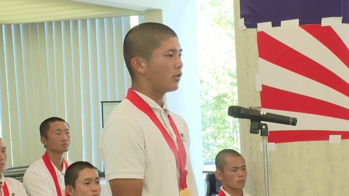 甲子園に向け「一戦必勝で頑張りたい」と意気込む続木虎太朗キャプテン