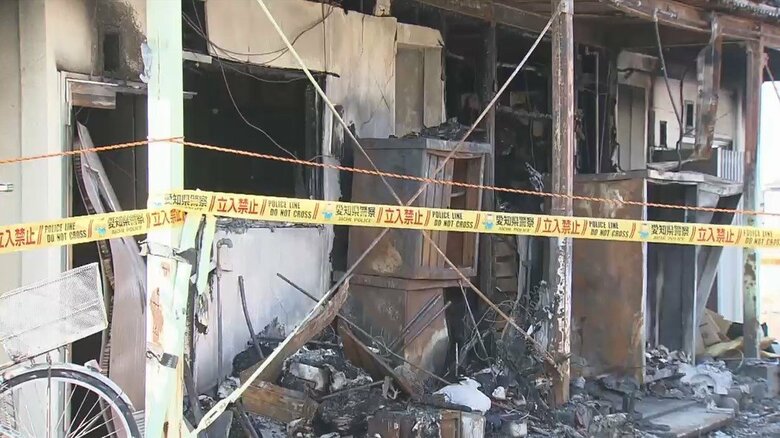 放火・3人殺害で逮捕の男（61） 住人が部屋にいる時間帯狙い犯行か　愛知・弥富市のアパート火災｜FNNプライムオンライン