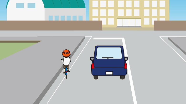 「車側に反則金」の可能性も…自転車“追い抜き”新ルール「十分な間隔をあけて」　“青切符”だけではない…4月から「車側と自転車側」双方の注意が必要｜FNNプライムオンライン