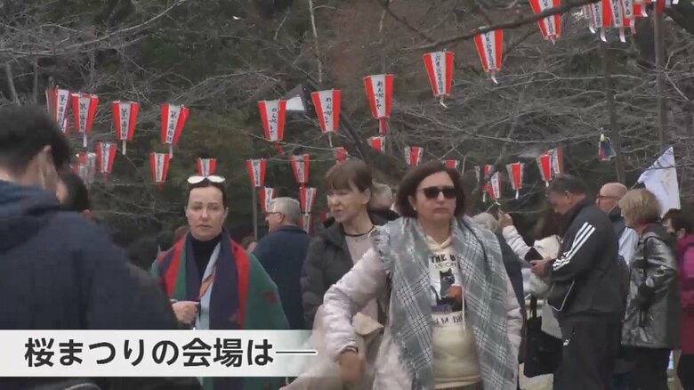 東京の桜「開花予想」は27日　桜開花前から上野公園では花見客殺到、外国人グループも数多く｜FNNプライムオンライン