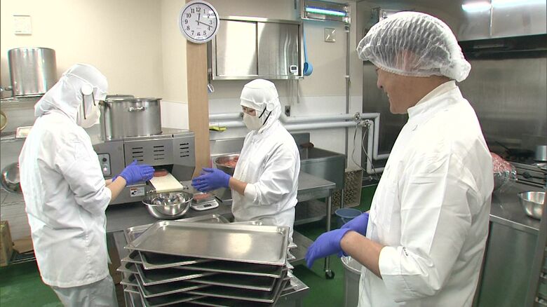 2024年11月 加工場でハンバーグ作りを再開