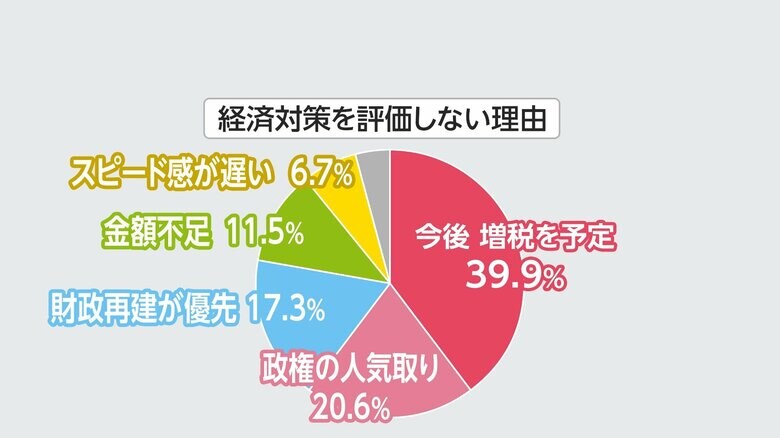 図：経済対策を「評価しない」理由