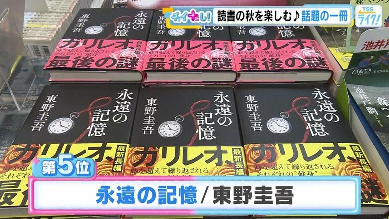５位は東野圭吾さんの『永遠の記憶』
