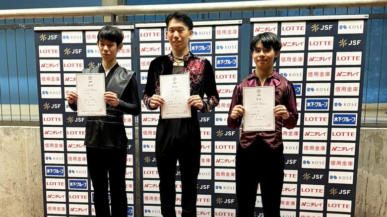 近畿選手権ジュニア男子表彰台