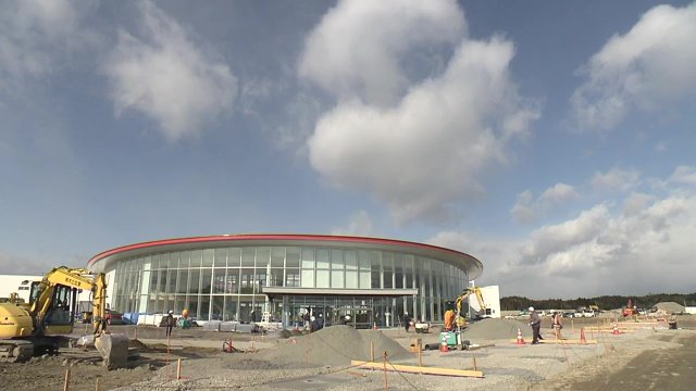 建設進む浅野撚糸の新工場