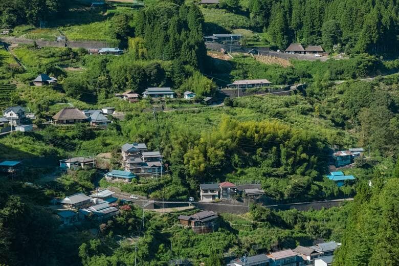 徳島県三好市　落合集落（2024年8月撮影）