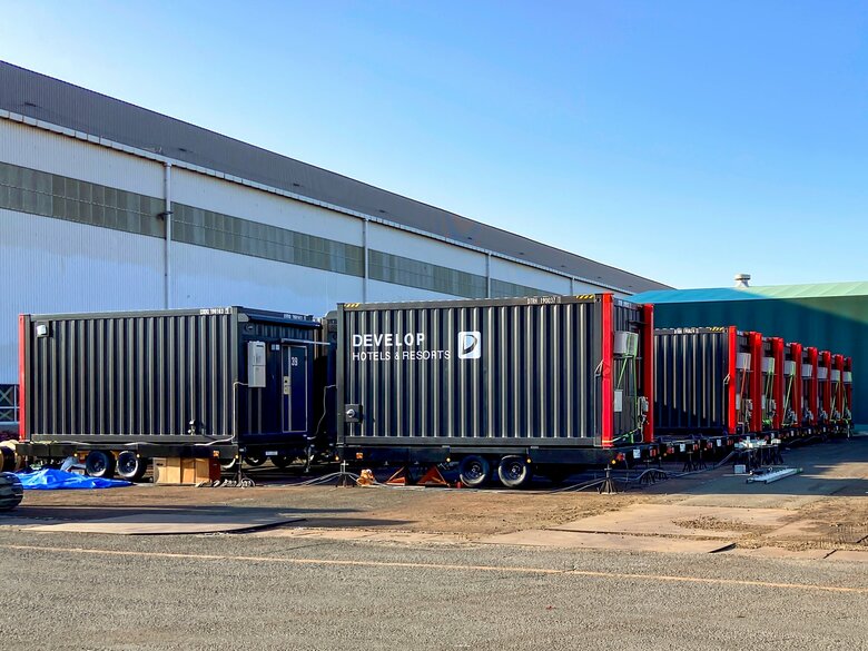 2020年4月、長崎県に移設した際の様子（画像提供/デベロップ）