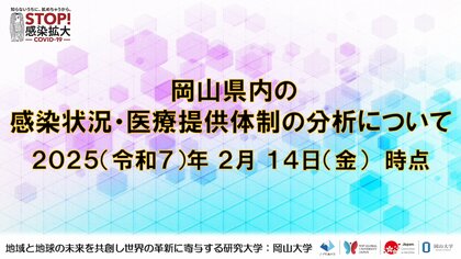 【岡山大学】岡山県内の感染状況・医療提供体制の分析について(2025年2月14日現在)