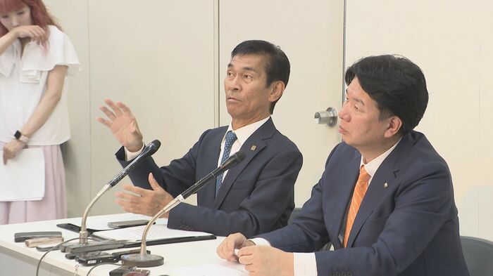 議長ポストを巡る"金銭授受疑惑”語る江藤県議と吉松県議（7月8日）