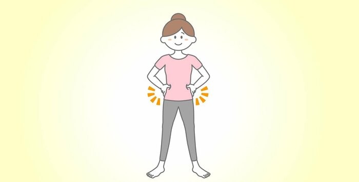 わき腹プッシュ