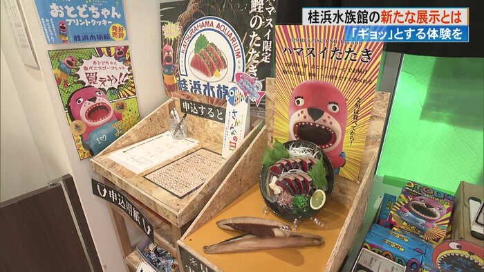 水族館で買えるカツオのタタキ!?
