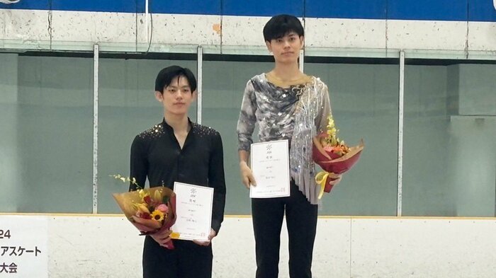 中部選手権シニア男子表彰台