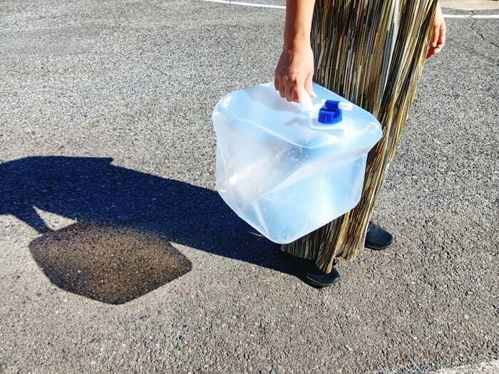 ポリタンクを持って水をもらいに行こうと思っていたのですが…