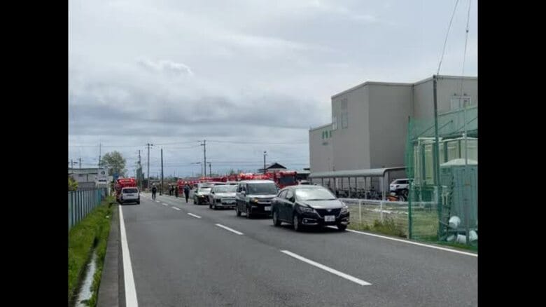 【速報】「天井から煙」工場で火災か　消防が現場確認中〈仙台〉｜FNNプライムオンライン