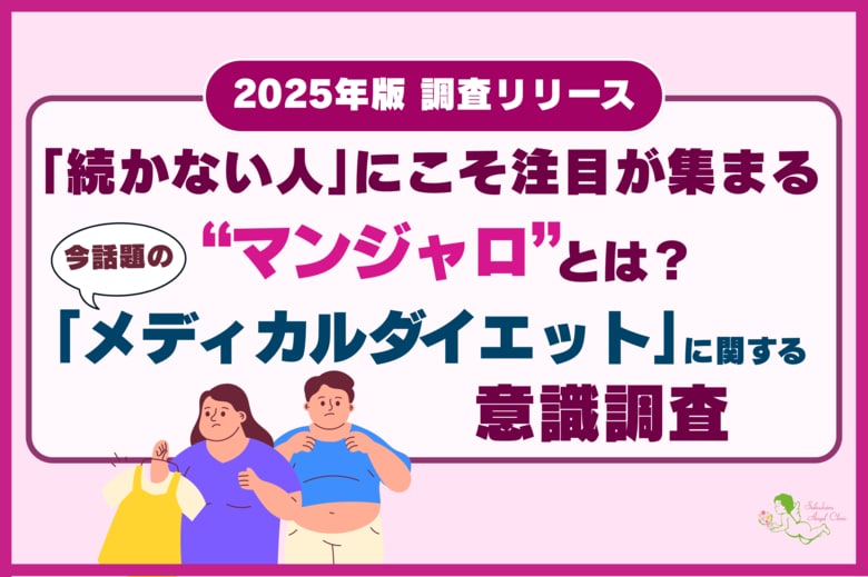 約95％がダイエットの挫折経験あり…！「続かない人」にこそ注目が集まる、“マンジャロ”とは？今話題の「メディカルダイエット」に関する意識調査を実施！