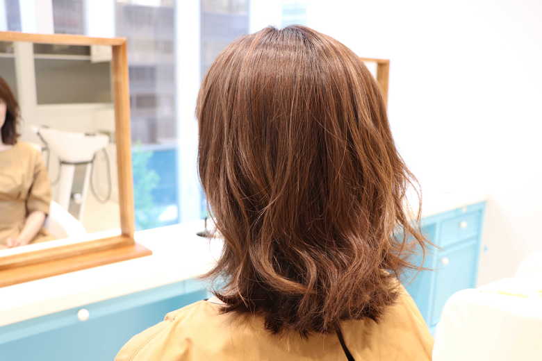 女性の仕上がり