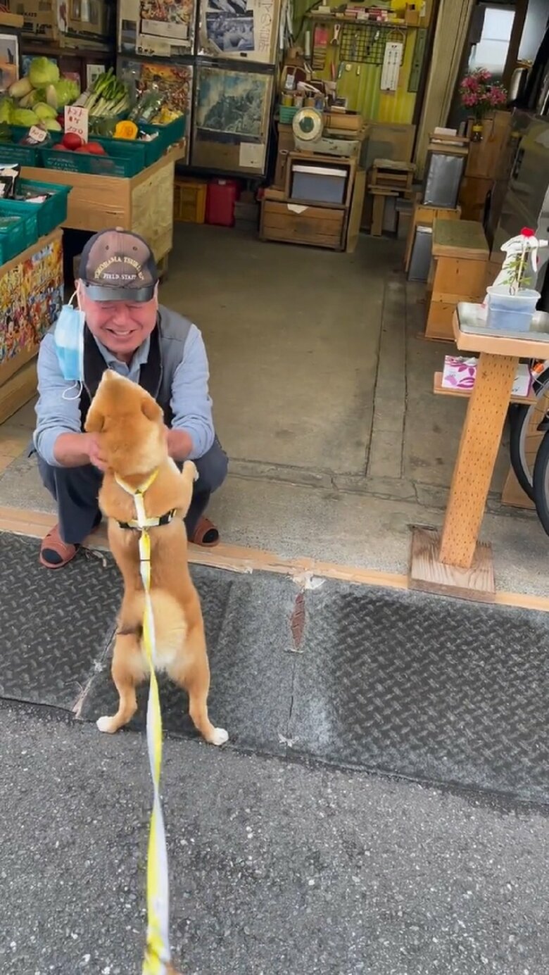 おっちゃんはうれしそうな様子