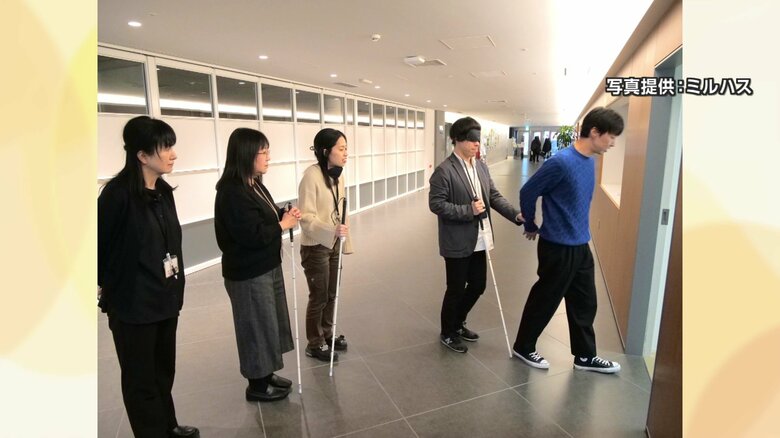 介助研修の様子