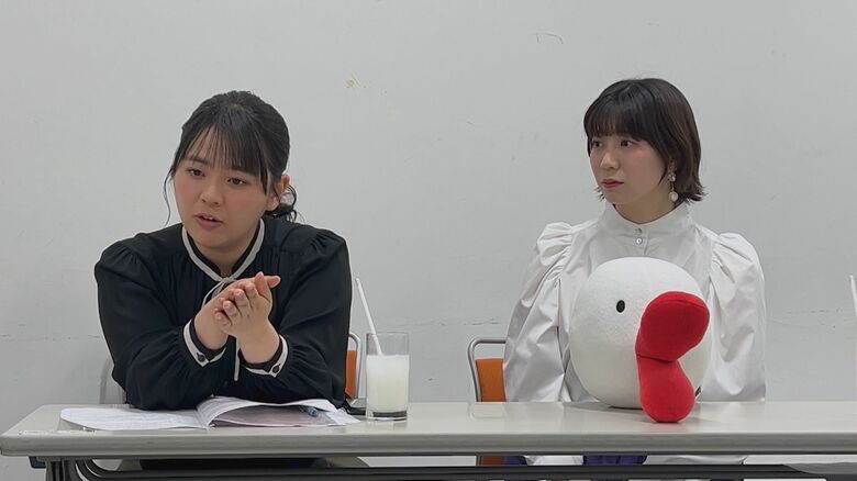 谷元アナと田中アナ