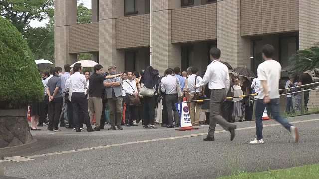 7月2日判決公判　傍聴券の抽選に長蛇の列