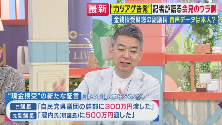 橋下氏（関西テレビ「旬感LIVE とれたてっ！」より）