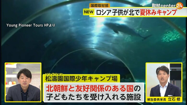 ソンドウォン国際少年キャンプ場にある水族館