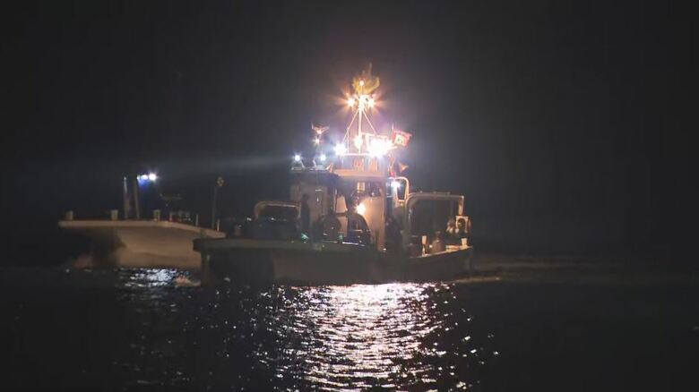 能登島で定置網漁が再開